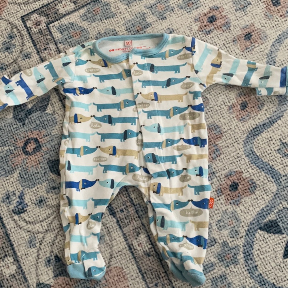 Magnetic Me Blue Dachshund Pajamas Newborn